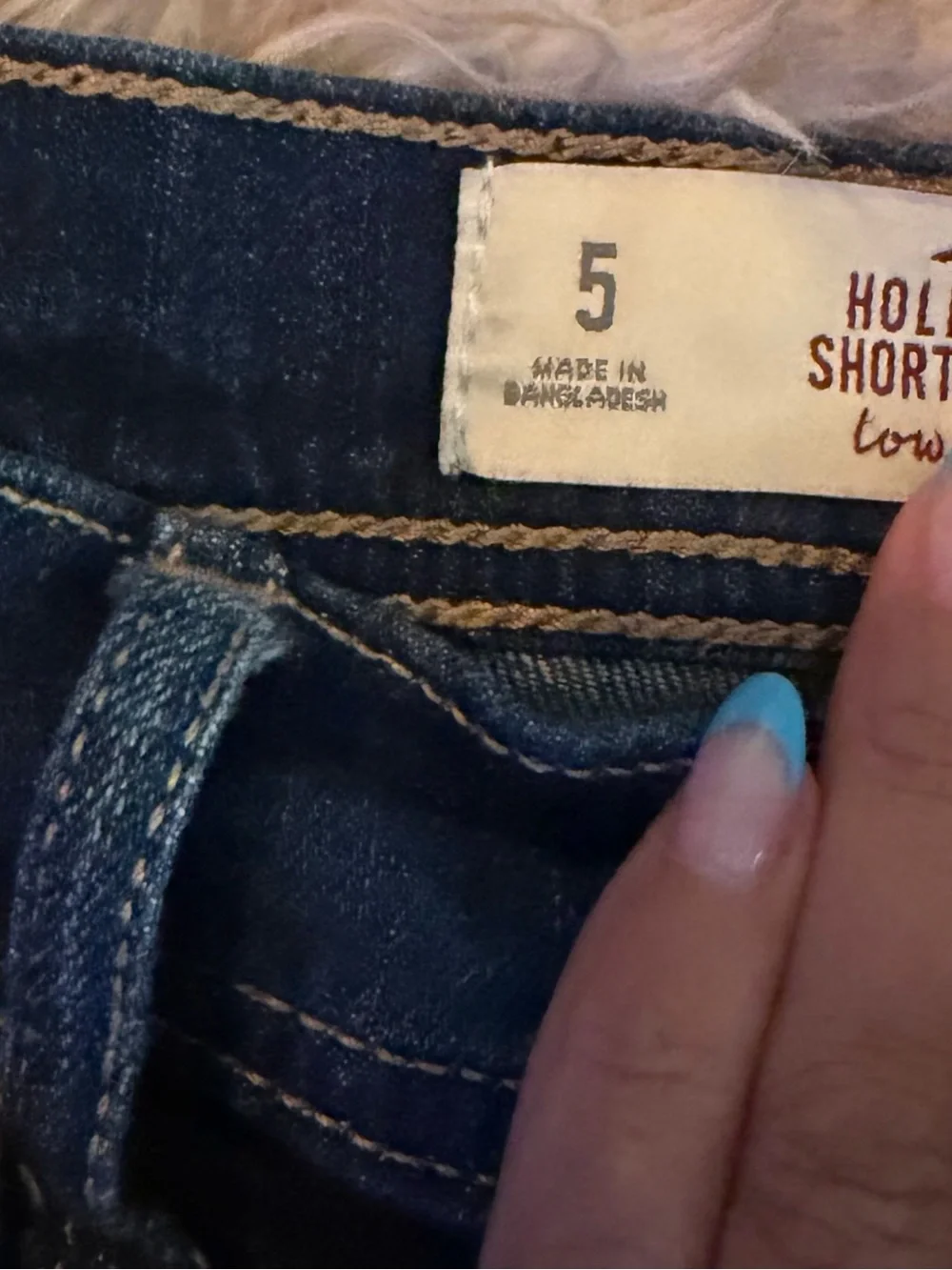 Hollister Rolled Cuff Denim Shorts